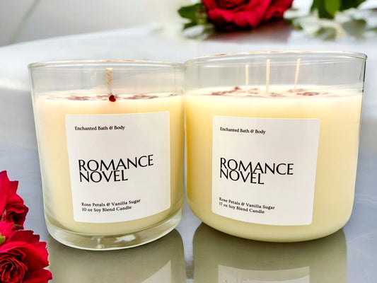 Romance Novel Candle